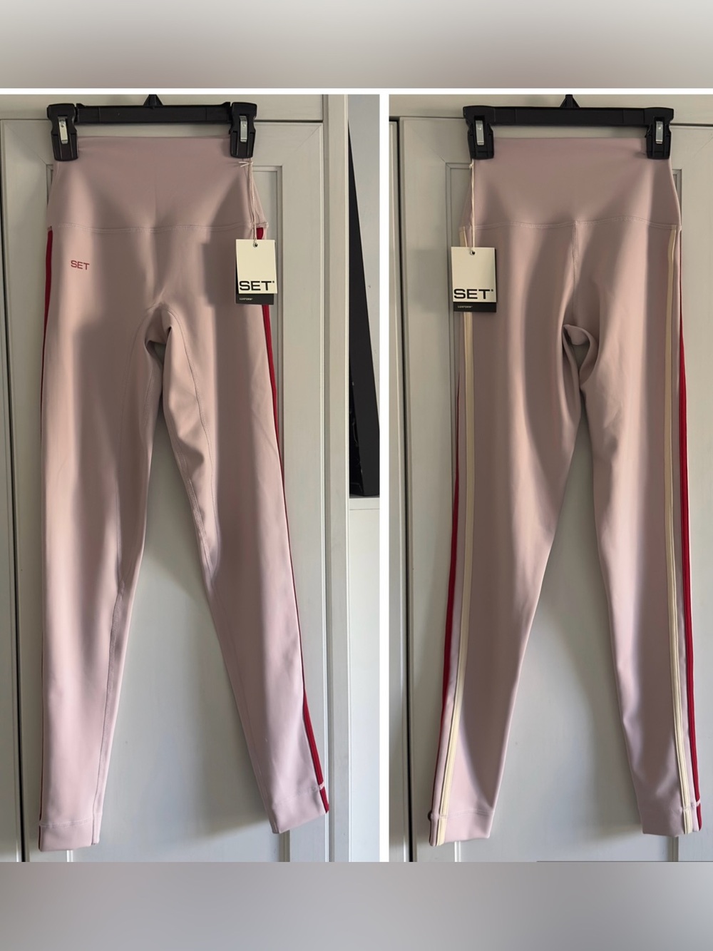 Set Active Luxform Lux Duo Stripe Leggings in Sonnet Size XS